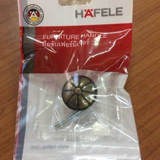 มือจับ HAFELE ปุ่มจับ (25x21mm.) เฟอร์นิเจอร์ห้องทำงานโต๊ะคอมสำนักงานและตู้ลิ้นชัก 481.22.012