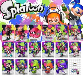 17PCS Splatoon amiibo card Splatter amiibo mini card