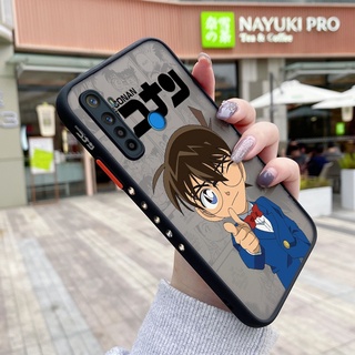 เคสโทรศัพท์มือถือซิลิโคนแข็ง ทรงสี่เหลี่ยม บาง กันกระแทก ลายโคนัน สําหรับ Realme 5 5i 5s 6i 5 Pro