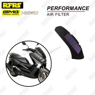 กรองอากาศ NEMO กรองอากาศผ้าแต่ง สำหรับ YAMAHA NMAX ปี 2016 - 2019 ไส้กรองอากาศ Air Filter Made in Taiwan