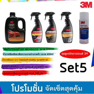 3M ชุดผลิตภัณฑ์ดูแลรักษารถยนต์ Set 5 (แชมพู+PN088898T+39040+39042+39034)