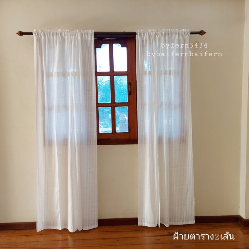 แนะนำ ผ้าม่าน ผ้าม่านผ้าฝ้ายสไตล์มินิมอล ผ้าม่านหน้าต่างประตู กว้าง110cm ราคาพิเศษ มีเก็บเงินปลายทาง