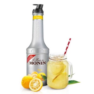 MONIN YUZU แท้ 1000 Ml ส่งฟรี พร้อมส่ง  ผลิตล่าสุด โมแนง ยูซุ เพียวเร่ 1000 มล.‼️🍊🍊