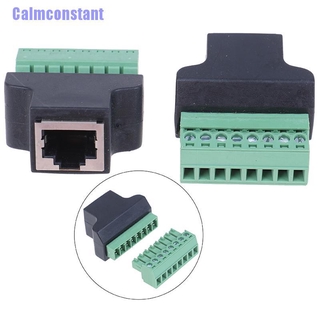 Calmconstant + Rj45 อะแดปเตอร์ขั้วต่อสกรู Rj 45 Female To 8 Pin สําหรับกล้องวงจรปิด Dvr