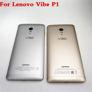 New 5.5 inches For Lenovo Vibe P1 P1C72 P1C58 P1A42 Back Battery Cover and Top Bottom Cover High Quality With Tracking Number With Lens + Side Button