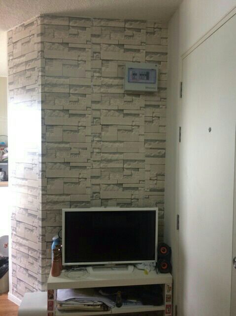 วอลเปเปอร์มีกาวในตัว ติดได้ตัวเอง ( อิฐลาย2 ) - รูปที่ 7