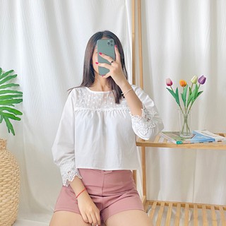 เสื้อคัตตอนกระดุมหน้าคอจีน