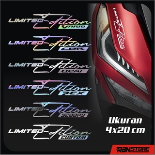 สติกเกอร์ตัวแปร ติดตกแต่งรถยนต์ HONDA VARIO PCX BEAT CBR CUTTING STICKER SIGNATURE Version 2 HOLOGRAM และสีพื้น