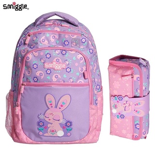 Smiggle กระเป๋าเป้สะพายหลัง กระเป๋านักเรียน คอมโบ น่ารัก