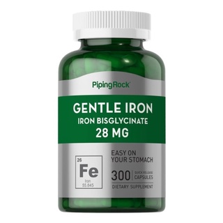 ธาตุเหล็ก300เม็ด Gentle Iron (Iron Bisglycinate), 28 mg, 300 Quick Release Capsules