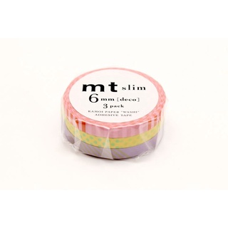 mt masking tape mt slim deco A (MTSLIM16) / เทปตกแต่งวาชิ รุ่น slim ลาย deco A ประเทศญี่ปุ่น