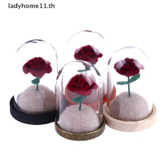 Onelady ฝาครอบแก้ว ลายดอกกุหลาบ ขนาดมินิ 1:12 อุปกรณ์เสริม สําหรับตกแต่งบ้านตุ๊กตา TH