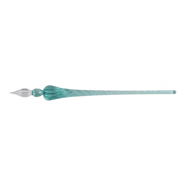 ปากกาหัวแก้ว Herbin Round Glass Pen with Gift Box - Turquoise J HERBIN CLAIREFONTAINE 21433T