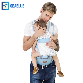 SEABLUES-Baby Lab เป้อุ้มเด็กนั่ง  สะพายหน้าและสะพายหลังได้อุ้มได้ท่านอน ท่านั่ง Hip Seat 2 in 1 BY FEIYANA รุ่น BL-1619