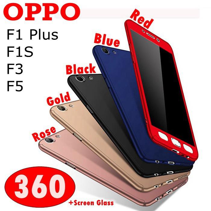 เคสโทรศัพท์มือถือแบบเต็ม 360 สําหรับ oppo f 1s 1 plus f 3 f 5