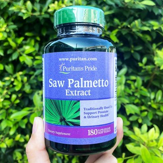 สารสกัดซอว์ปาลม์เมตโต้ Saw Palmetto Extract 180 Softgels (Puritans Pride®)