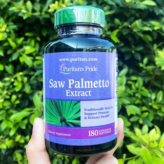 สารสกัดซอว์ปาลม์เมตโต้ Saw Palmetto Extract 180 Softgels (Puritans Pride®)