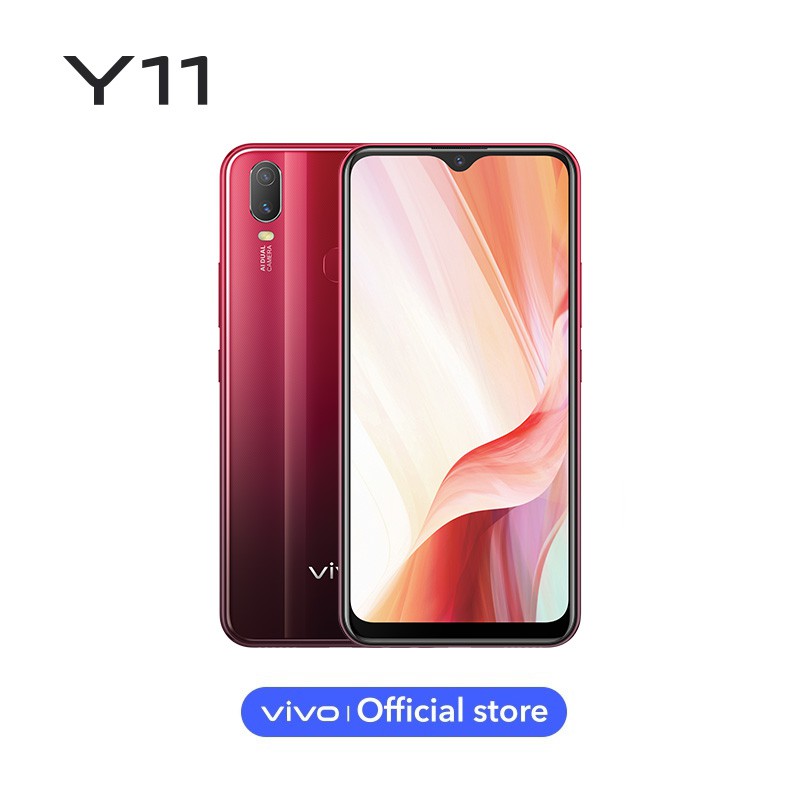 Vivo Y11 3+32GB จอ 6.35 กล้องคู่ 13+2ล้าน แบต 5000 mAh