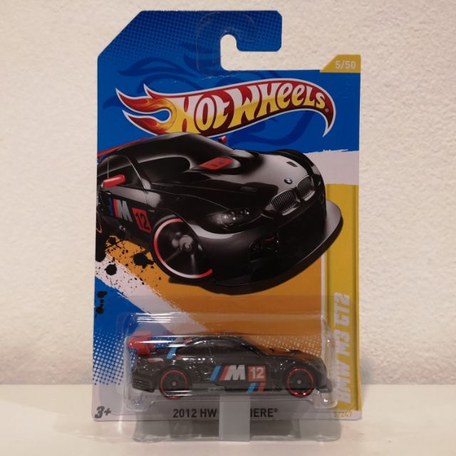 MODEL DIECAST CAR BMW M3 GT2 2012 - Hotwheels