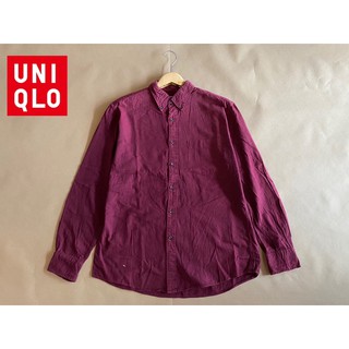เชิ้ต UNIQLO  สีเลือดหมู