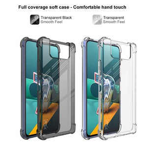 IMAK Soft Case Asus Zenfone 7 ZS670KS / Zenfone 7 Pro ZS671KS TPU Soft Casing กันกระแทกถุงลมนิรภัยหลังปก protection Case + TPU ฟิล์ม