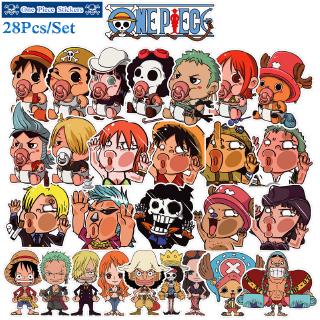 ☠ One Piece สติ๊กเกอร์ ☠ 28Pcs/Set Anime Mixed Luggage Doodle สติ๊กเกอร์