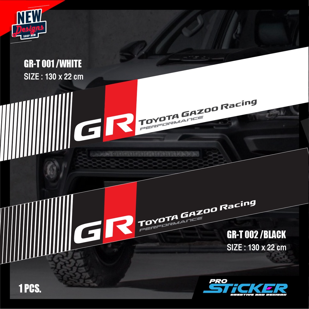 สติ๊กเกอร์ GR Sport สติ๊กเกอร์บังแดด สติ๊กเกอร์คาดกระจก สติ๊กเกอร์รถซิ่ง  สติ๊กเกอร์คาดกระจกหน้ารถซิ