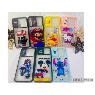 7ลาย เคส Oppo เคสมือถือ เคสปิดกล้อง ลายการ์ตูน เลื่อนเปิด-ปิดได้ Oppo  A31 A5S F9 A12 A53 Reno5