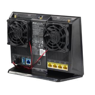 NIKI 1Set Cooling Fan USB Fan Cooler for A-SUS RT-AC68U/AC86U/AC87U/R8000 Router