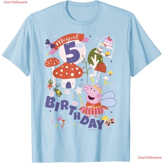 ถูกสุดๆpeppa pig Peppa Pig Magical 5th Birthday T-Shirt เสื้อยืดpeppa pig เสื้อยืดผู้หญิง cartoon menรหัสเต็ม
