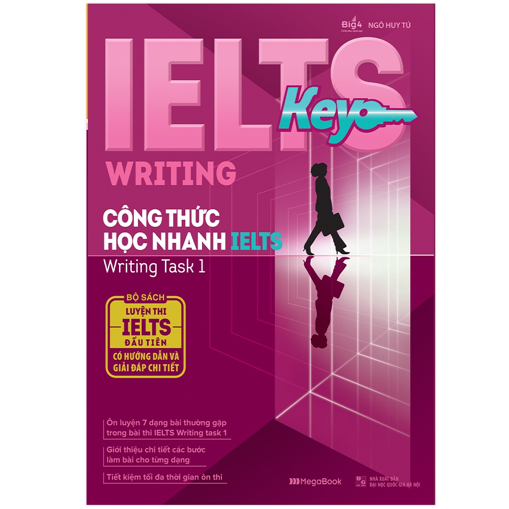 หนังสือ IELTS KEY WRITING - สูตรเรียนรู้การใช้งาน IELTS Writing Task 1-MGB