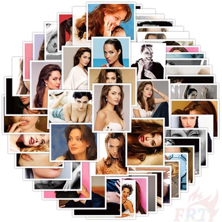 52 ชิ้น / ชุด ☆ สติกเกอร์โปสเตอร์ Angelina Jolie ขนาดเล็ก ☆ สติกเกอร์ Doodle แฟชั่น กันน้ํา DIY