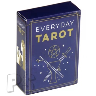 【พร้อมส่ง】everyday Tarot Mini Tarot Deck Follows Rider-Waite Popular English Decks Board Games★Syk.