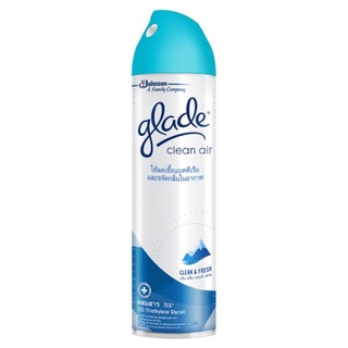 🔥*พร้อมส่ง*🔥 สเปรย์ปรับอากาศ GLADE 3IN1 กลิ่นคลีนเฟรช 300 มล. น้ำหอมปรับอากาศ AIR REFRESHER GLADE 3IN1 300ML CLEAN FRESH