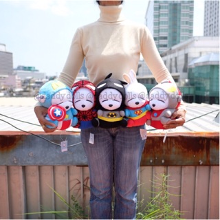 ตุ๊กตา MashiMaro มาชิมาโระ ชุด Captain America &amp; Spiderman &amp; Batman &amp; Superman &amp; Ultraman 9นิ้ว