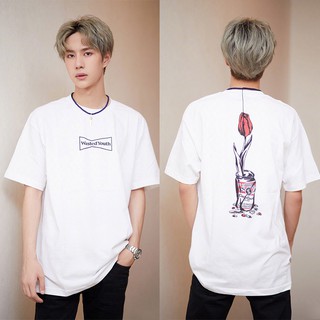 Wang Yibo , Xiao Zhan เสื้อยืดแขนสั้นผ้าฝ้ายทรงหลวมสไตล์เกาหลีสําหรับผู้หญิง