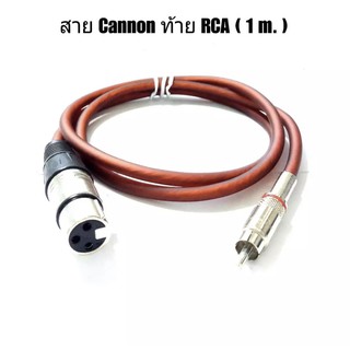 สายสัญญาณเสียง แจ๊ค CANNON + RCA ความยาว 1 M