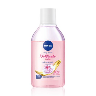 (400 มล.) Nivea นีเวีย โรซี่ ไวท์ ฮอกไกโด โรส ออย อินฟิวส์ ไมเซล่า ล้างเครื่องสำอาง เช็ดเครื่องสำอาง