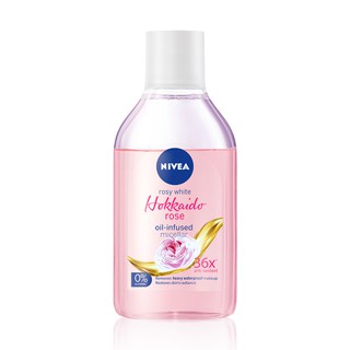 (400 มล.) Nivea นีเวีย โรซี่ ไวท์ ฮอกไกโด โรส ออย อินฟิวส์ ไมเซล่า ล้างเครื่องสำอาง เช็ดเครื่องสำอาง