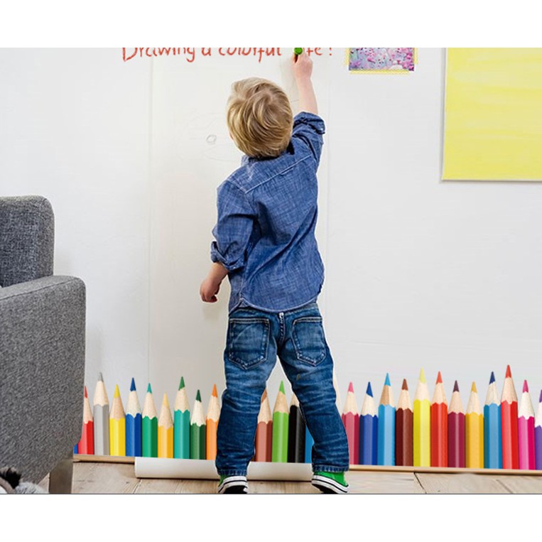 รูปลอกตกแต่งผนังดินสอสีสําหรับเด็ก-K65
