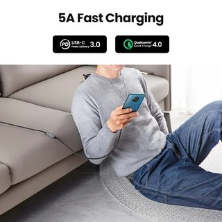 UGREEN สายต่อ USB C USB Type C 3.1 Gen 2 Male to Female Fast Charging & Audio Data Transfer Cable for MacBook Pro iPad
