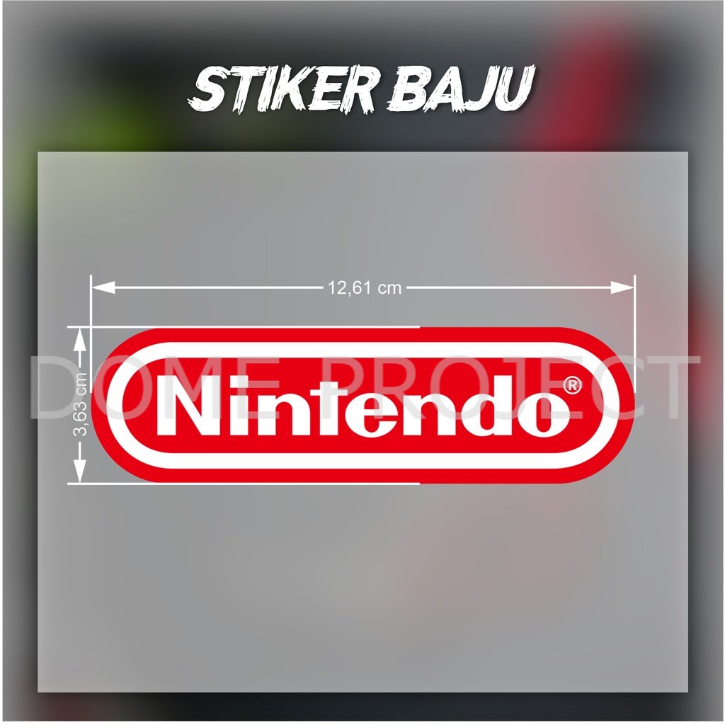 DTF IRON PATCH NINTENDO เสื้อผ้าสติกเกอร์หน่วยหน้าจอพิมพ์ DIY แฟชั่นอุปกรณ์เสริมสําหรับเสื้อยืดผู้ชาย