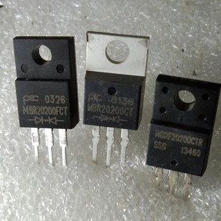 MBR20200CT MBRF20200CTR Schottky Barrier Diodes 200V 2x10A