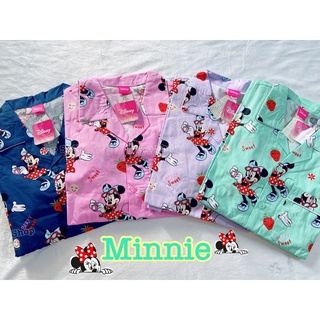 พร้อมส่ง🎈ชุดนอน Minnie  ลิขสิทธิ์แท้ 💥 น่ารัก สีละมุนมาก💕