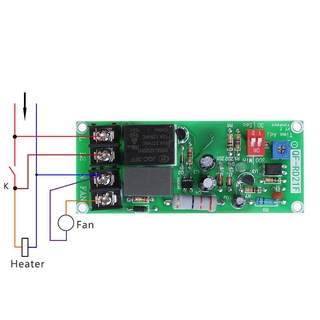 SEL♥AC100V-220V Timer Control Relay Module Delay Switch Board For Exhaust Fan