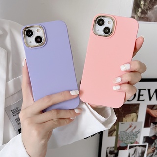 เคสซิลิโคนนิ่ม ชุบทอง ป้องกันกล้อง กันกระแทก หรูหรา สําหรับ iPhone 14 13 11 12 Pro Max X XR XS 7 8 Plus SE3