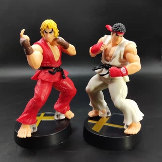 โมเดลฟิกเกอร์ PVC อนิเมะ Street Fighter Action Figures About 10 ซม. Ken Masters Hoshi Ryu ของขวัญวันเกิด สําหรับเด็กผู้ชาย