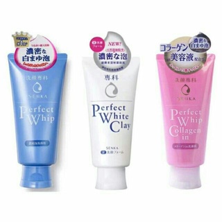 โฟมSHISEIDO Senka Perfect Whip Foam Collagen [120g.] โฟมล้างหน้า ล้างหน้าเนื้อวิป ชิเซโด้ โฟมล้างหน้า ColourBeauty