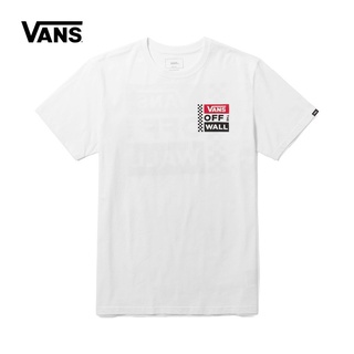 [S-5XL]เสื้อยืดแขนสั้น พิมพ์ลาย VANS CHECKER แฟชั่นสําหรับผู้ชายสะดวกสบาย