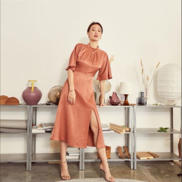 Lookbook unna dress - bronze size M